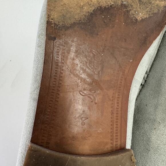 Sam Edelman Shoes Womens Size 8 Gray Suede Loafers Loraine Bit Slip On Flats - Picture 7 of 12